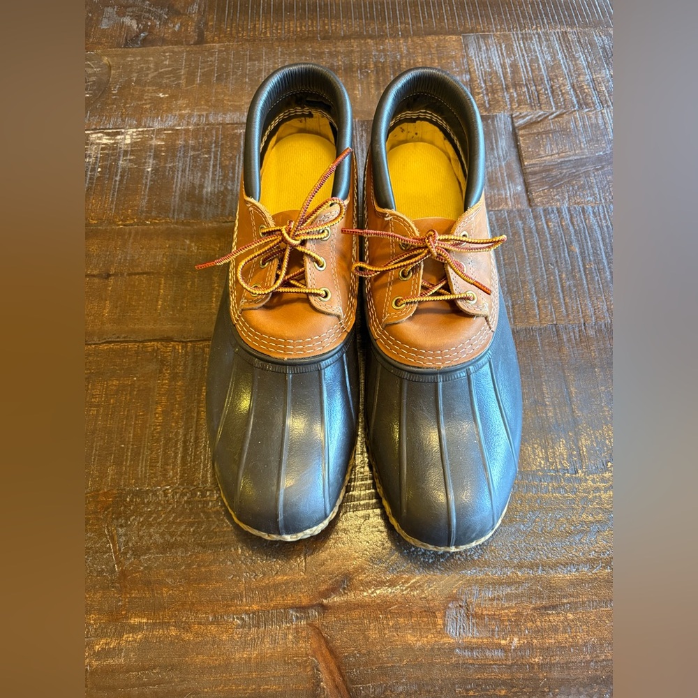 L.L. Bean Men's Brown and Black Rain & Snow Boots